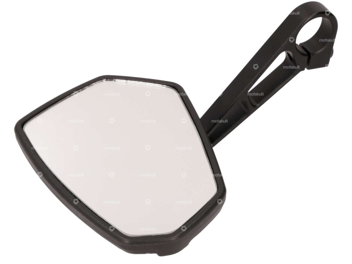 ergotec Spiegel M-77 eckig CNC 12 cm schwarz Carousel Image 1