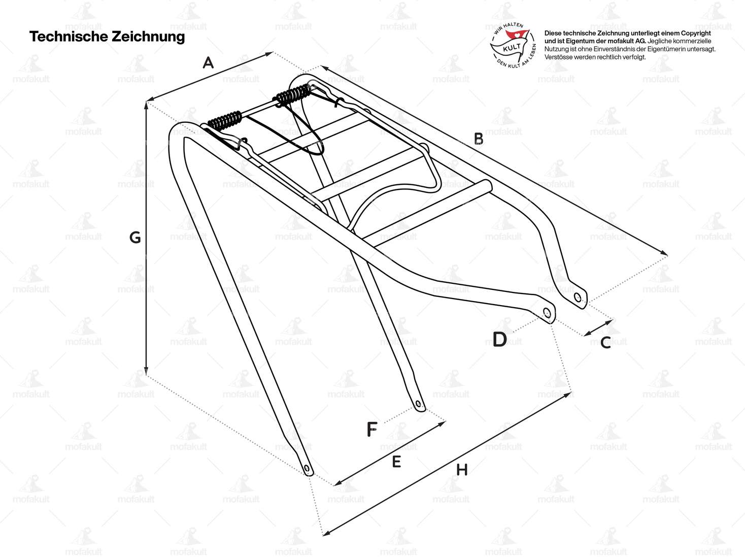 GPO Gepäckträger 19" (B-Qualität) | Puch X30 Velux Carousel Image 3