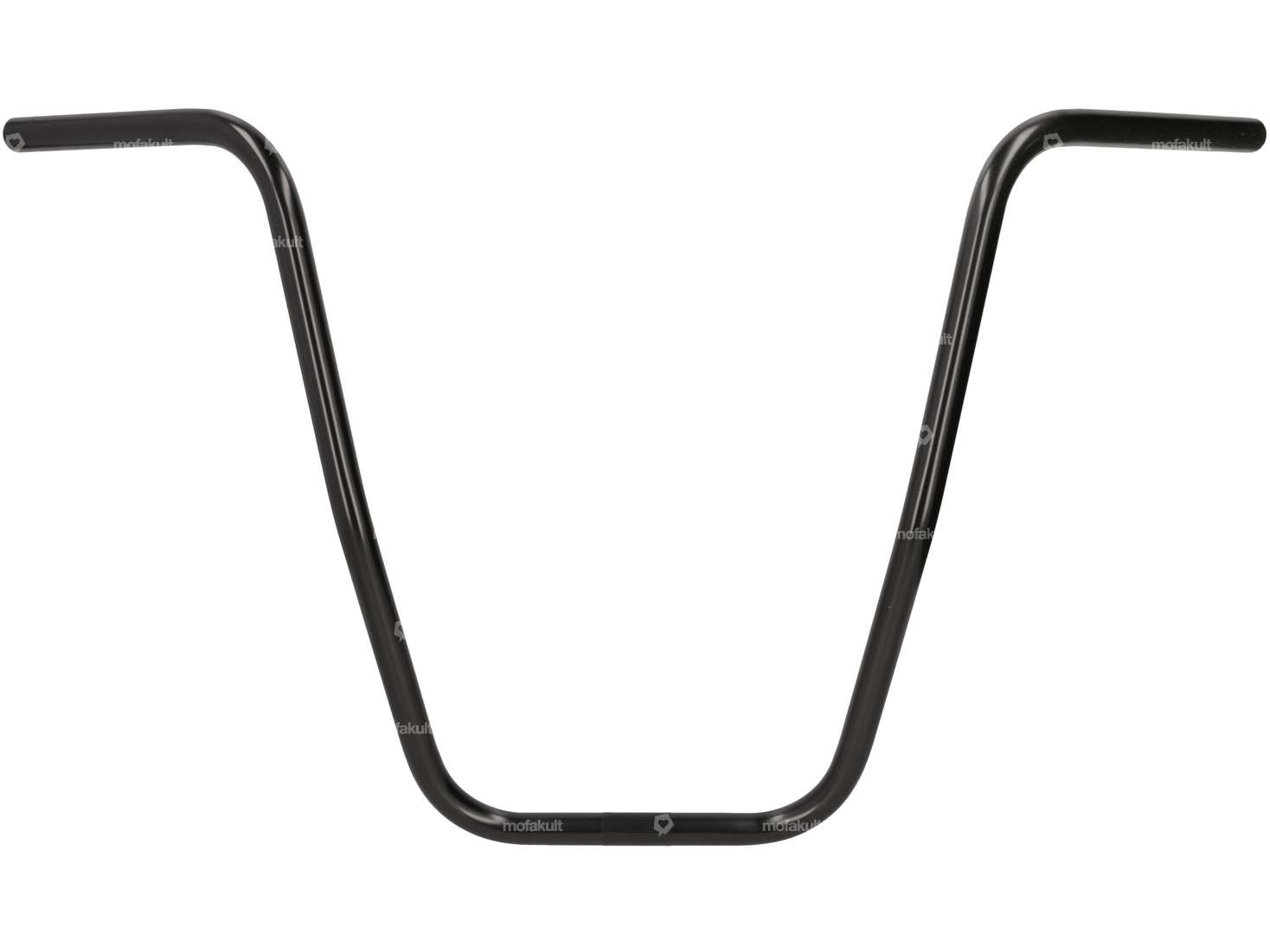 Handlebar fork plate 46 cm curved black Carousel Image 1