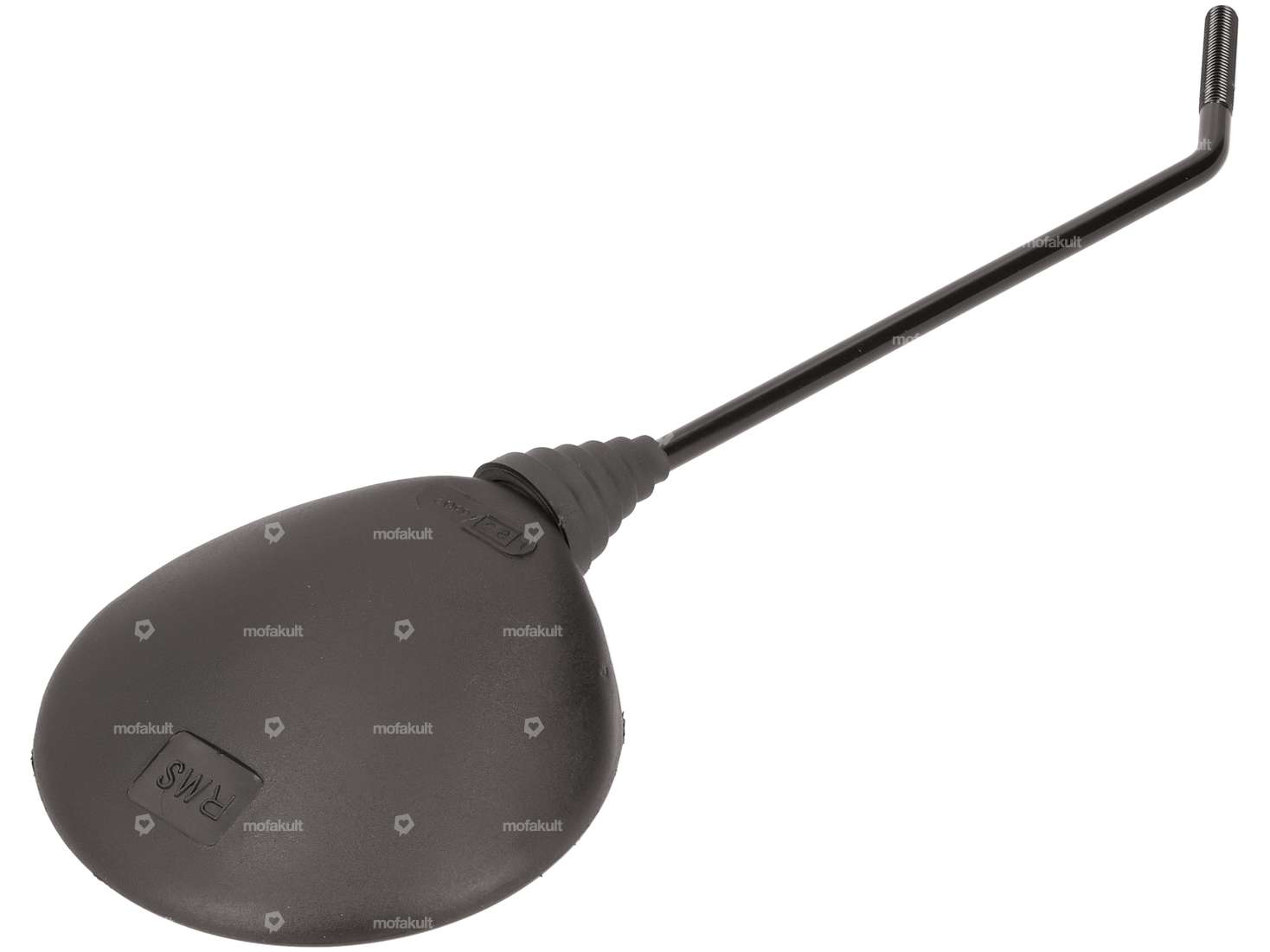 Mirror round black Carousel Image 3