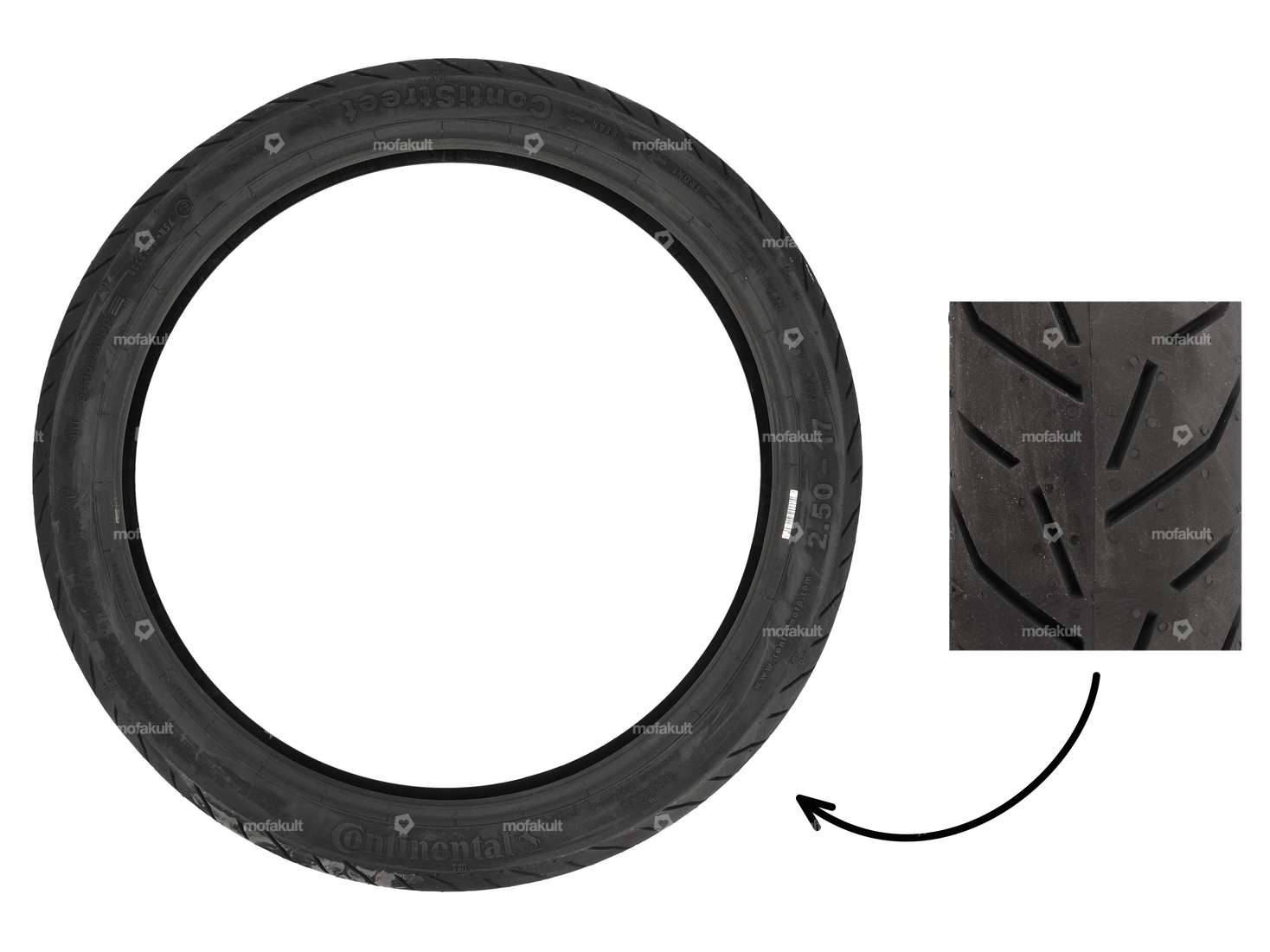 Continental ContiStreet 2.5 x 17" tires Semi-Slick Carousel Image 1