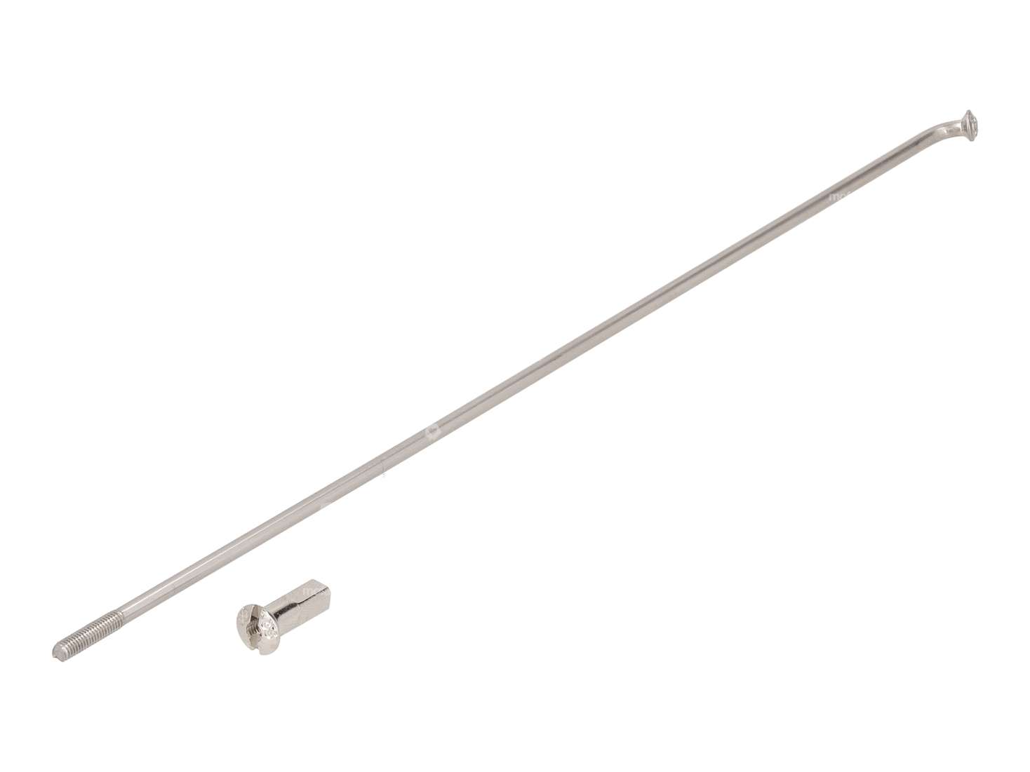 WWS 17" Speiche inkl. Nippel (2.6 x 190 mm) 125° Inox | Puch MS, MV & Kreidler Flory Carousel Image 1