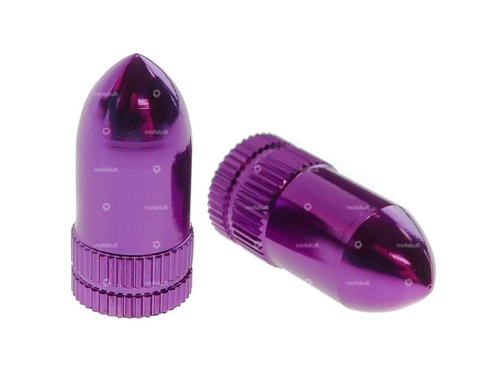 Ventilkappen Patrone Alu violett / silber Carousel Image 1