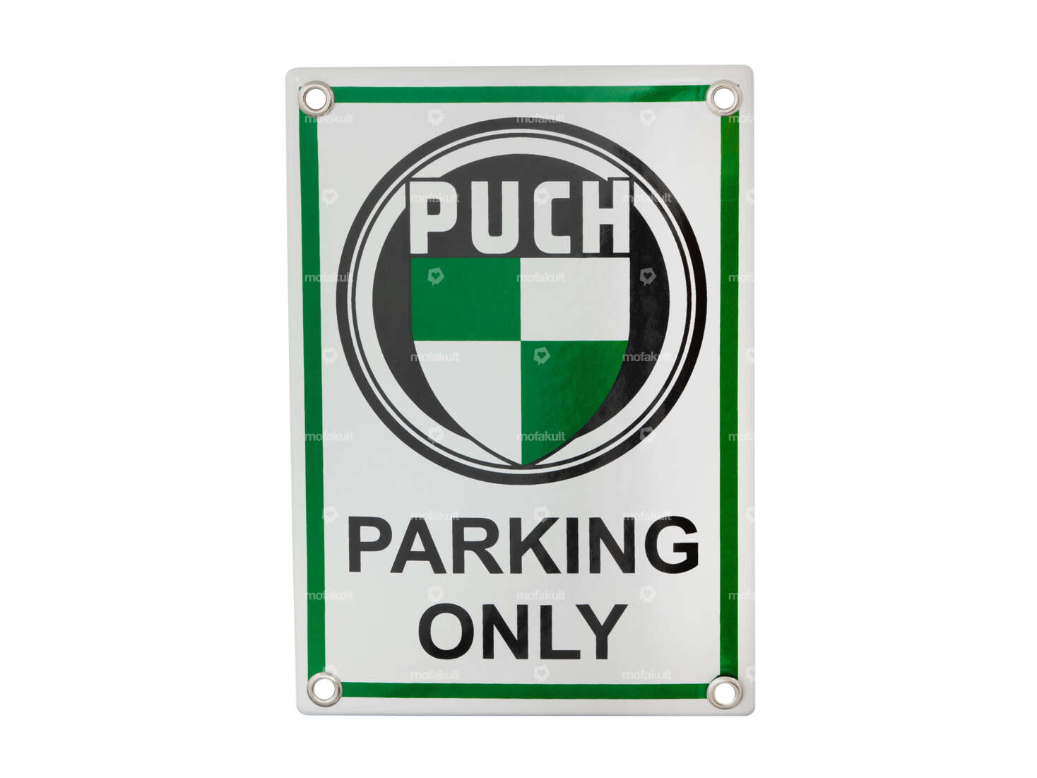 Emaille Schild «Puch parking only» 12 x 17 cm Carousel Image 1