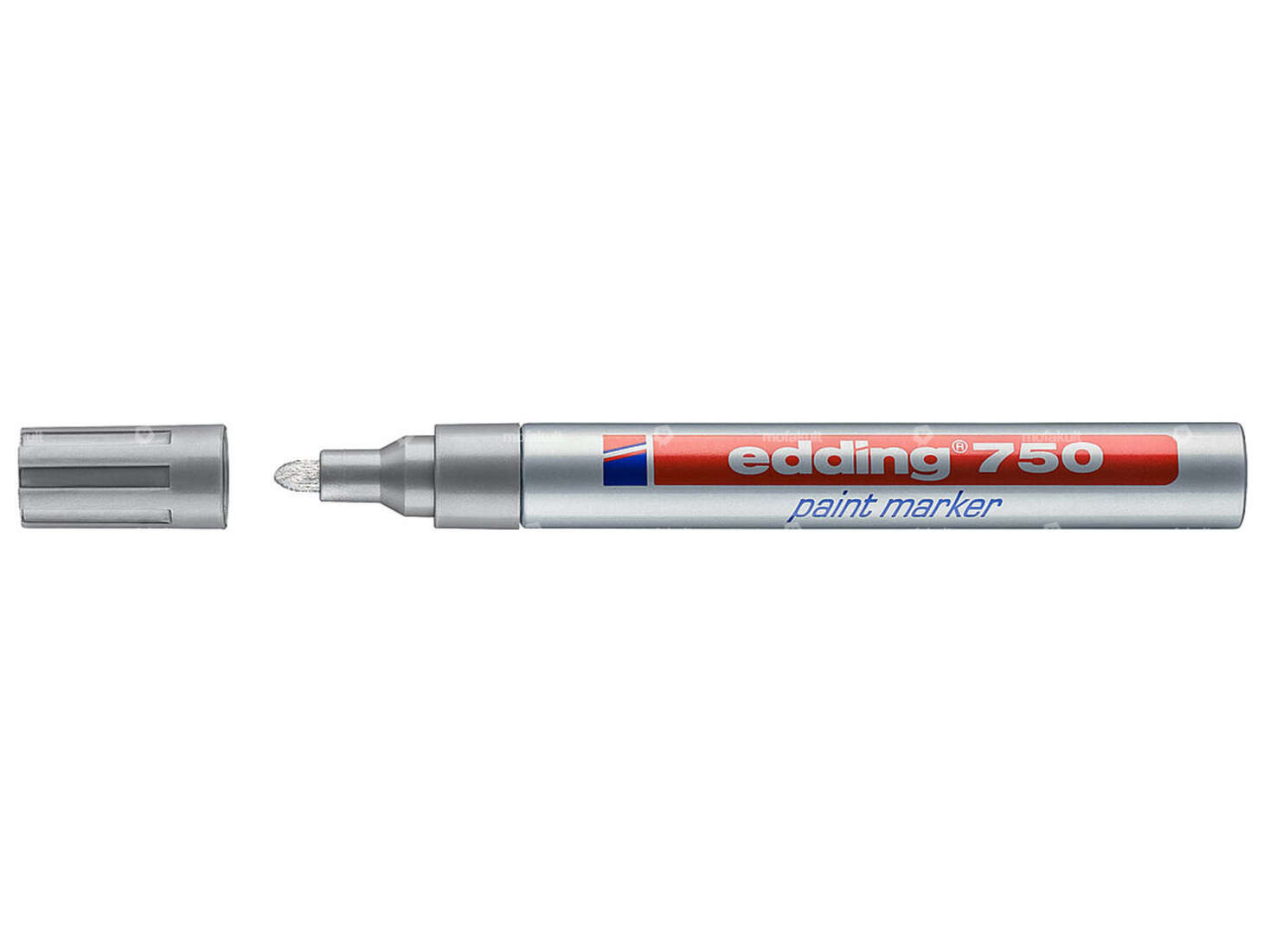 edding 750 Lackmarker 2 - 4 mm silber Carousel Image 1