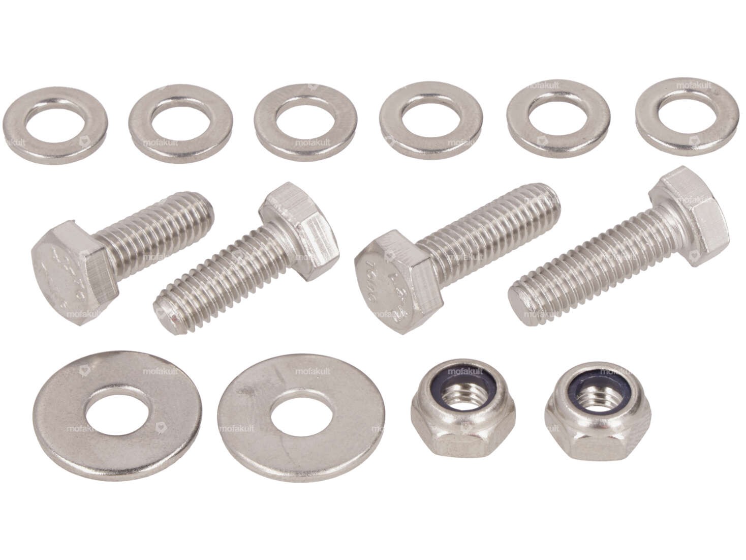 swiing® revival screw set additional luggage carrier Inox | Pony Cross 521 Carousel Image 1