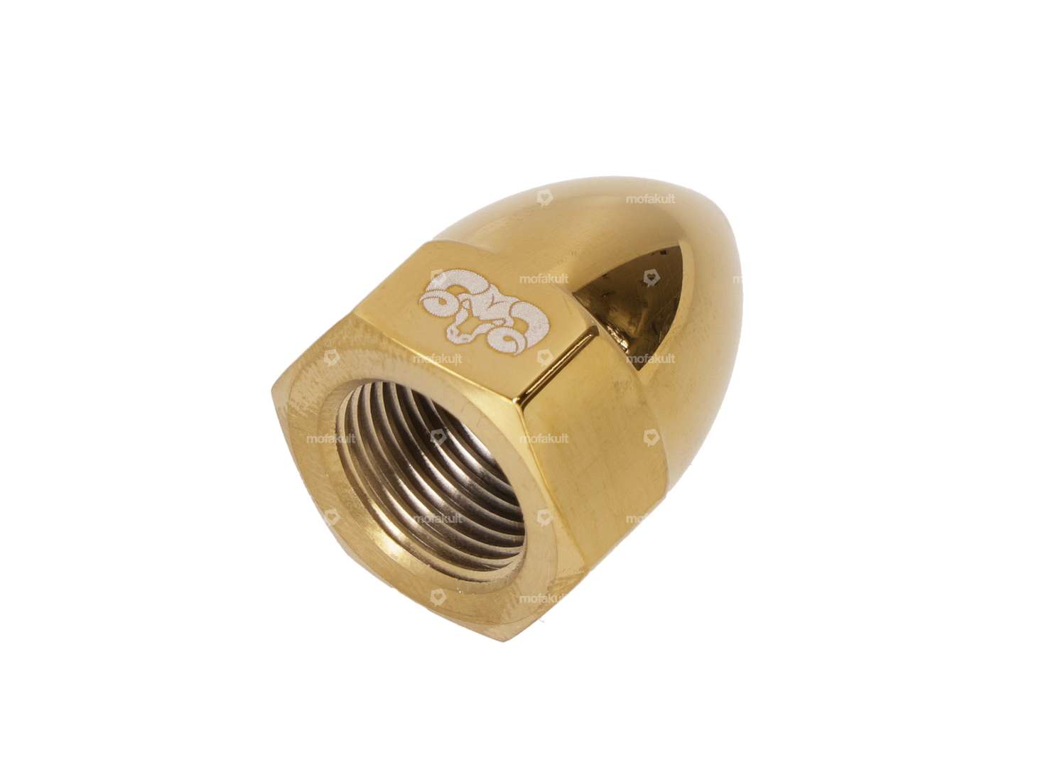 66HEROES Bullit M12x1 Spitzmutter (Radmutter) gold Inox Carousel Image 2