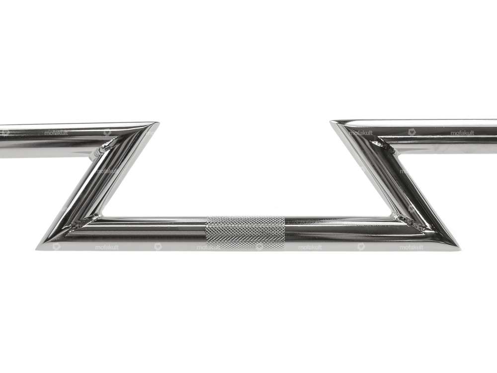 Handlebar fork plate 8 cm "Z+" chrome Carousel Image 3