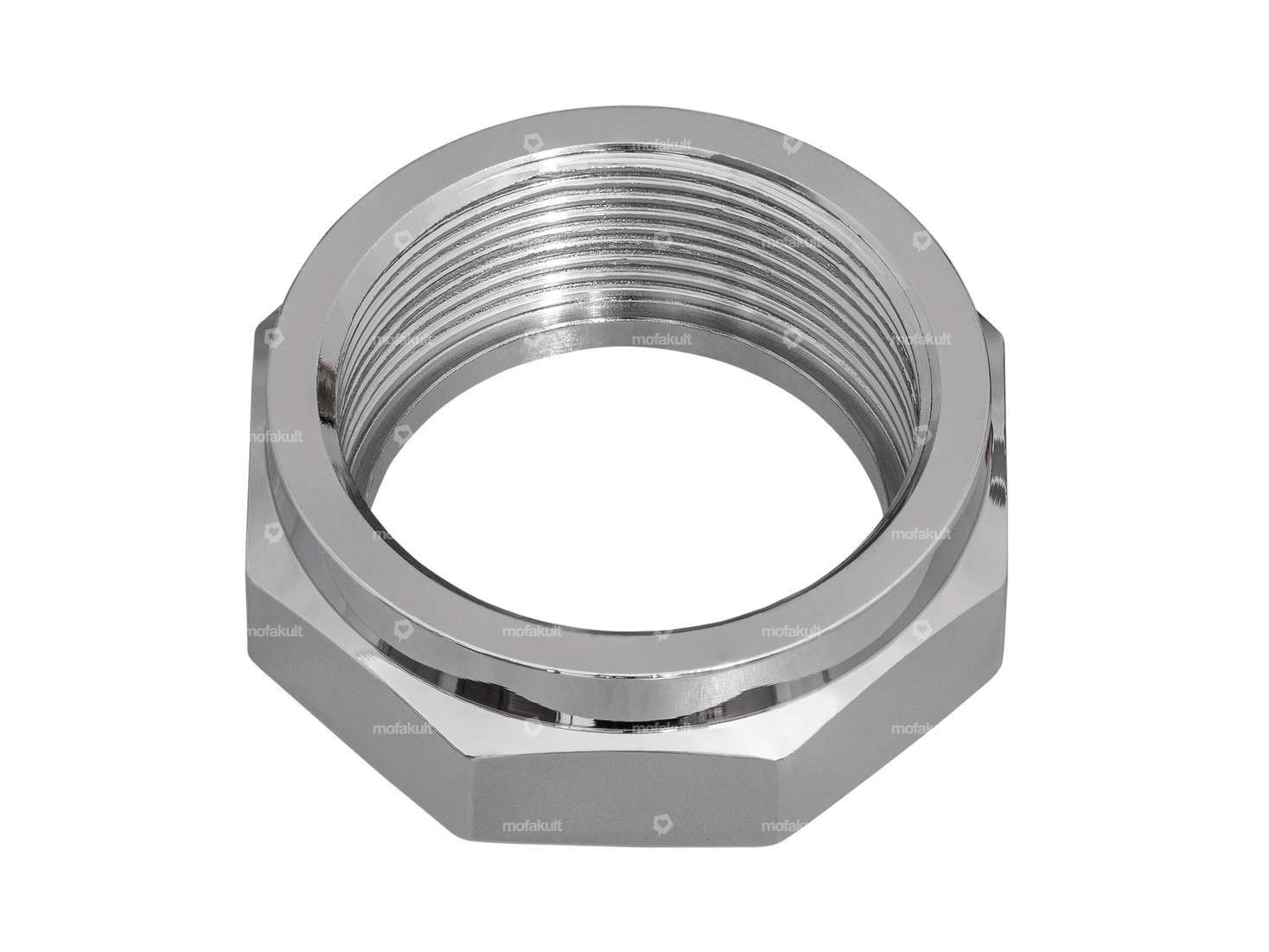 swiing® revival steerer tube nut 1" / 24G open stem chrome Carousel Image 2