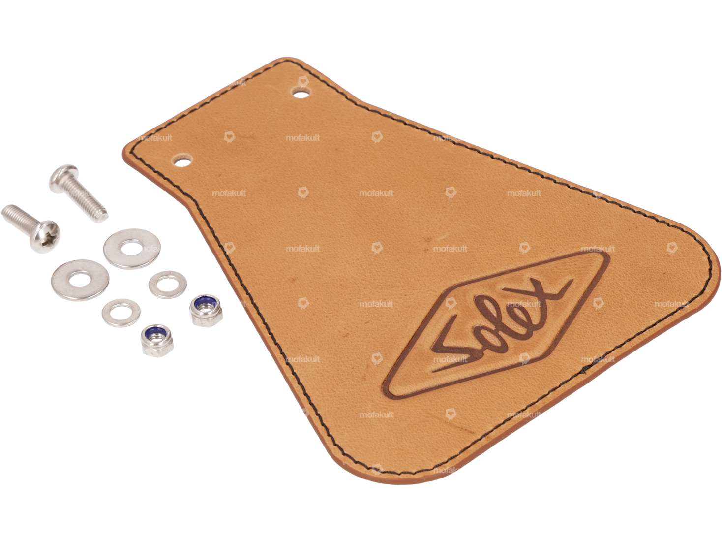 66HEROES Spritzschutzlappen «Solex» schmal Leder Carousel Image 2