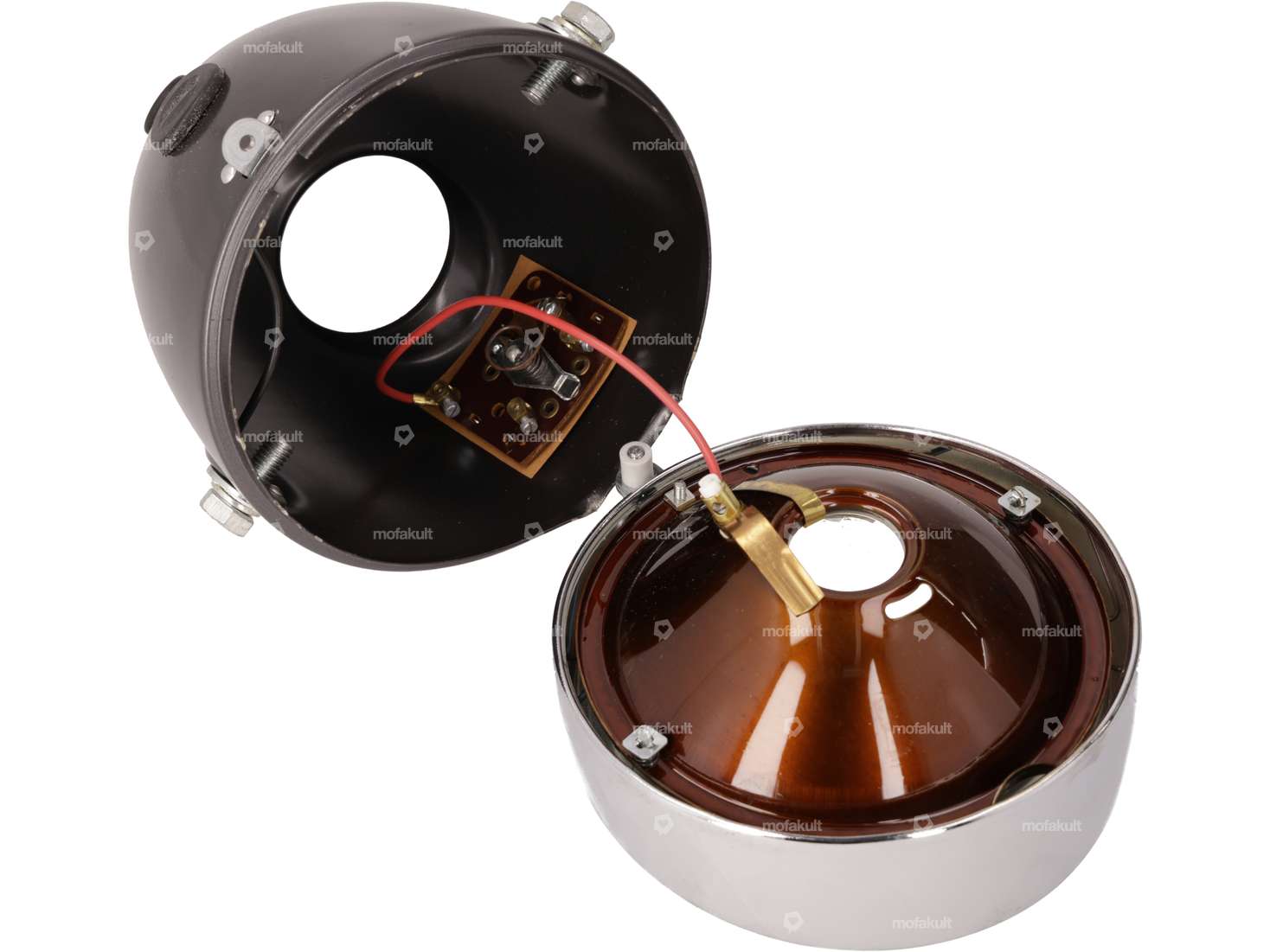 Union Eierlampe gross mit Schalter (seitliche Befestigung) NOS Carousel Image 4