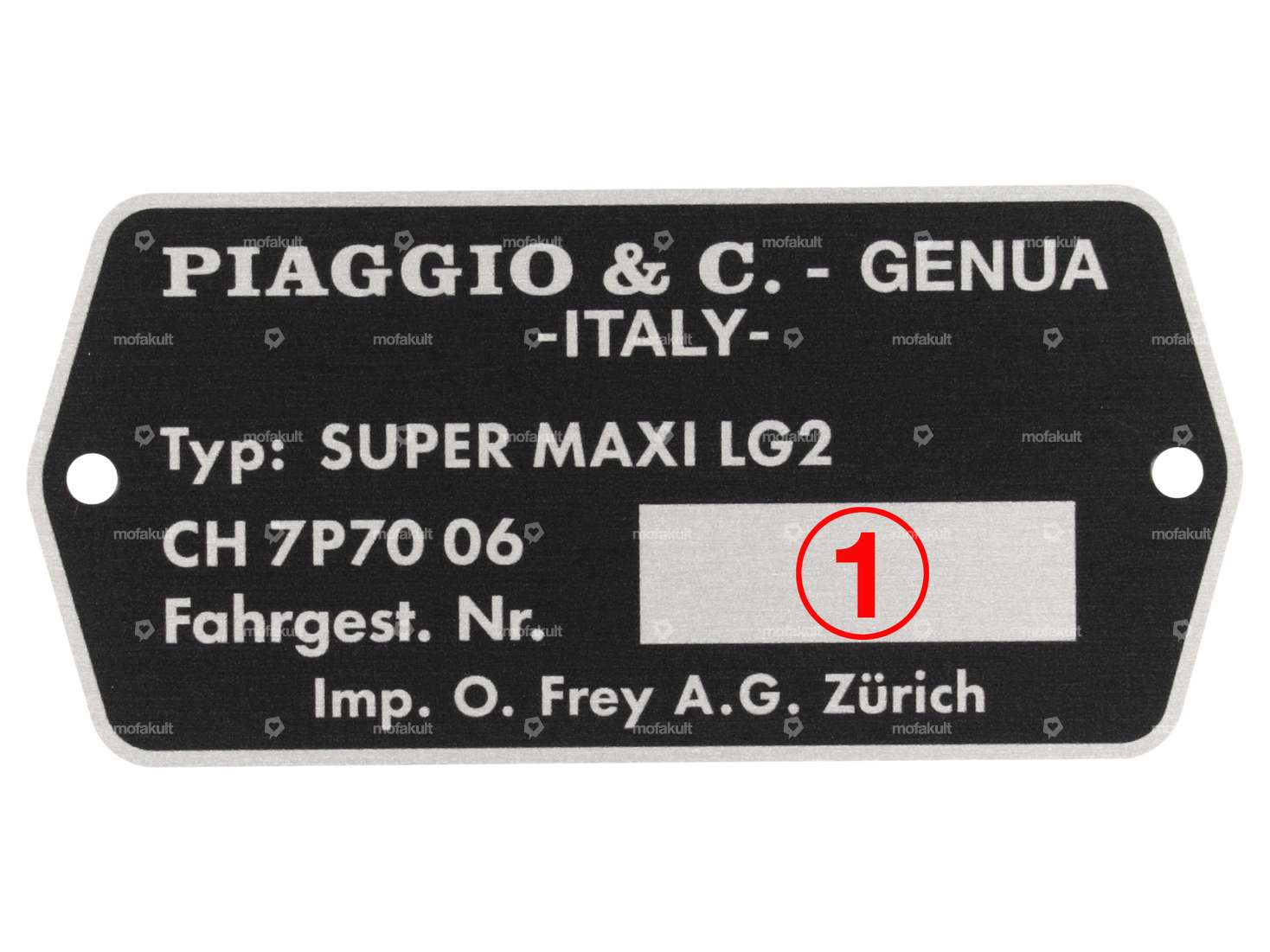 Type plate CH7P7006 | Puch Supermaxi LG2 Carousel Image 3