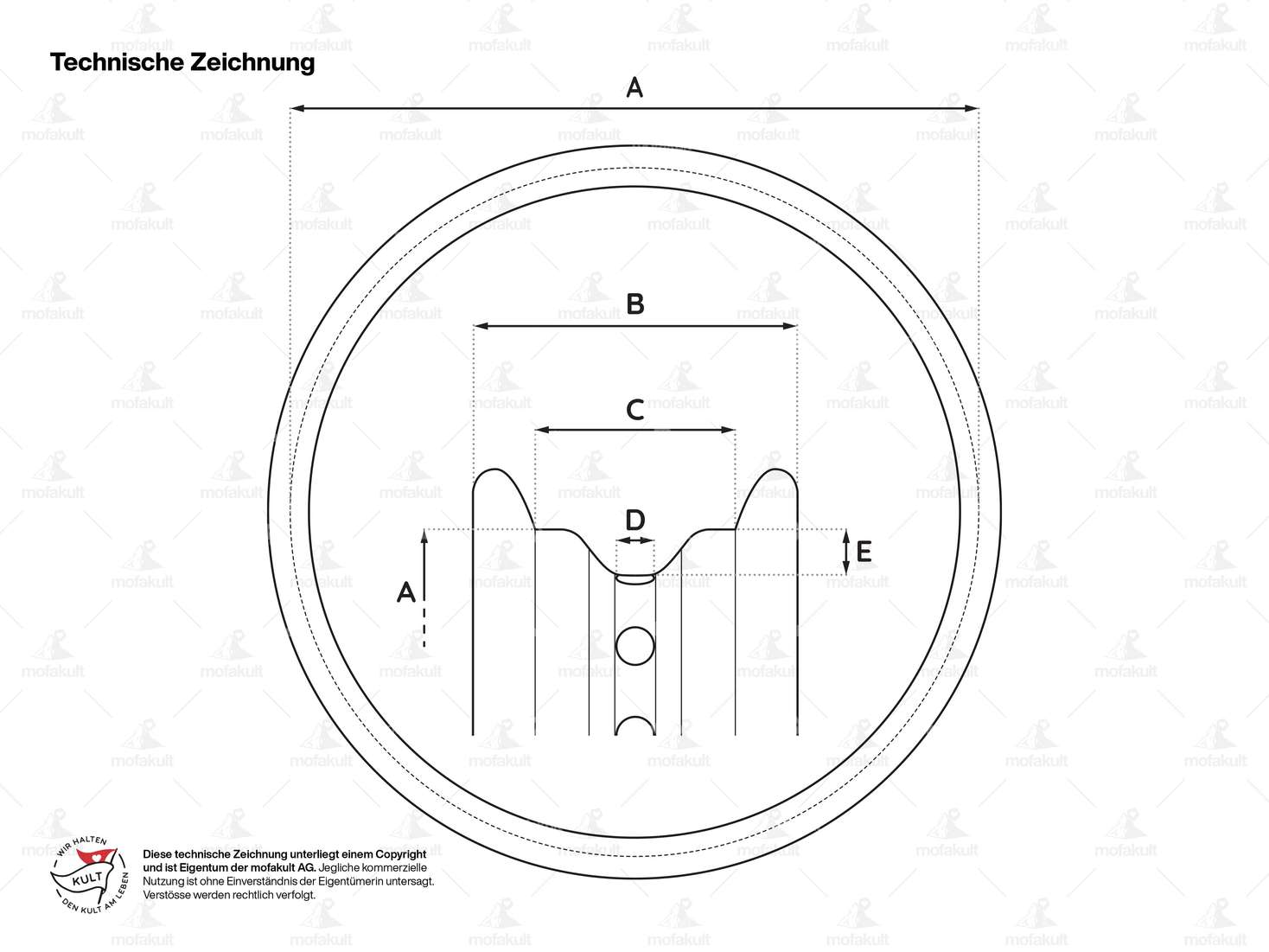 Felgenring 1.50 x 17" (45 mm) Chrom Carousel Image 4