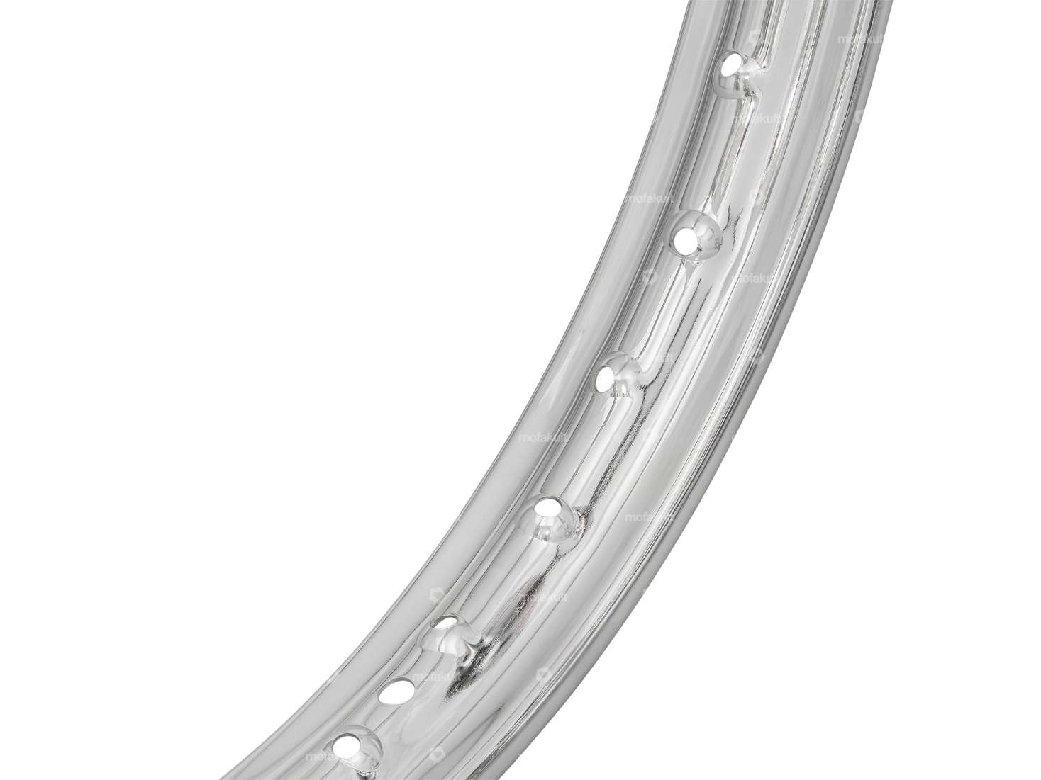 Felgenring 1.50 x 19" (56 mm) Chrom grosse Nippellöcher Carousel Image 2