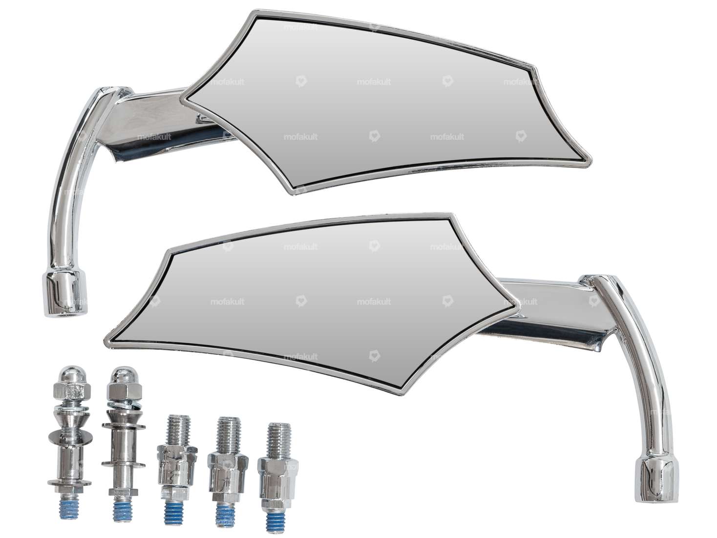 Set Spiegel «Future» links & rechts Chrom Carousel Image 2