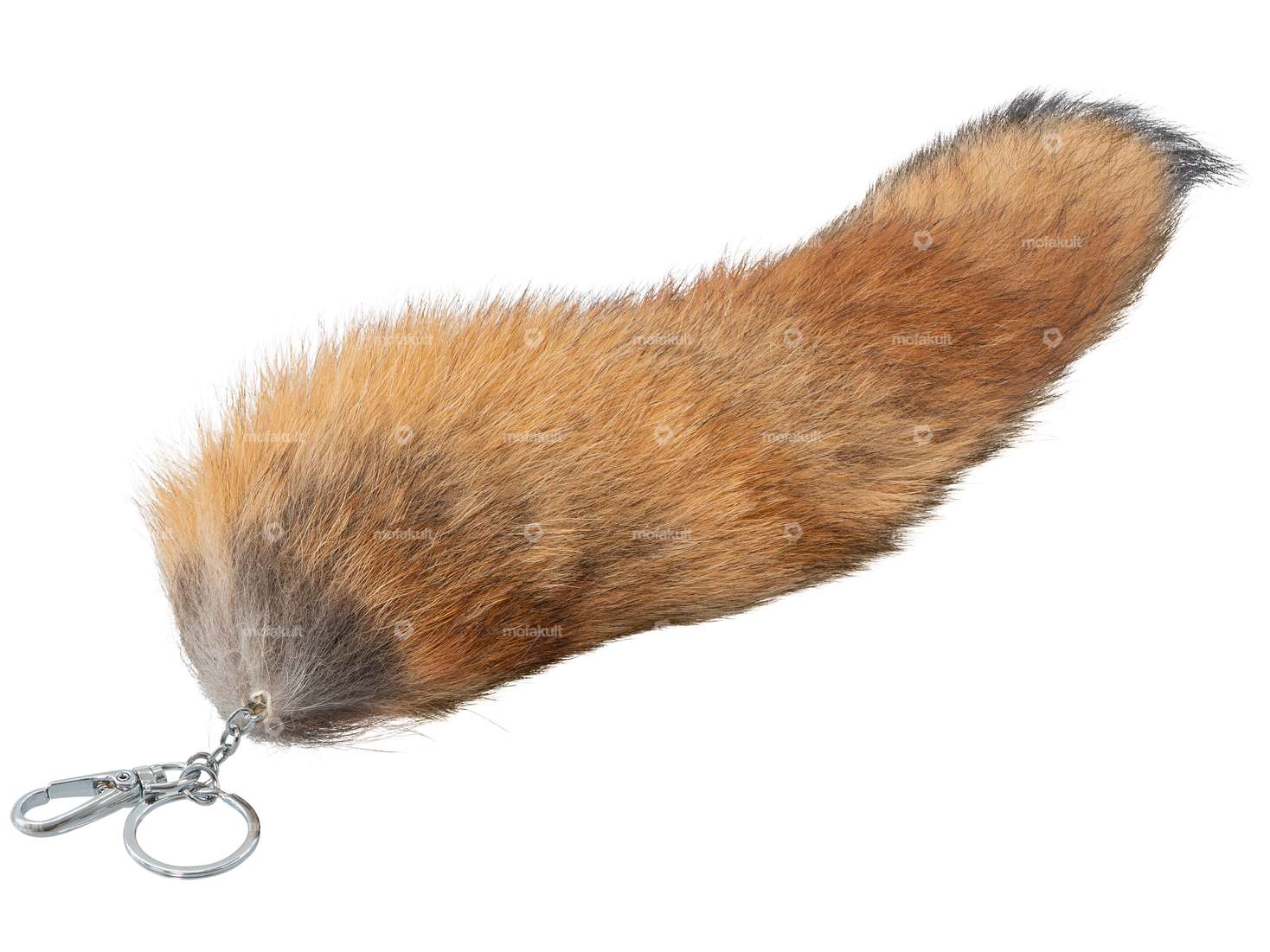 Fox tail pendant red fox (real fur) Carousel Image 1