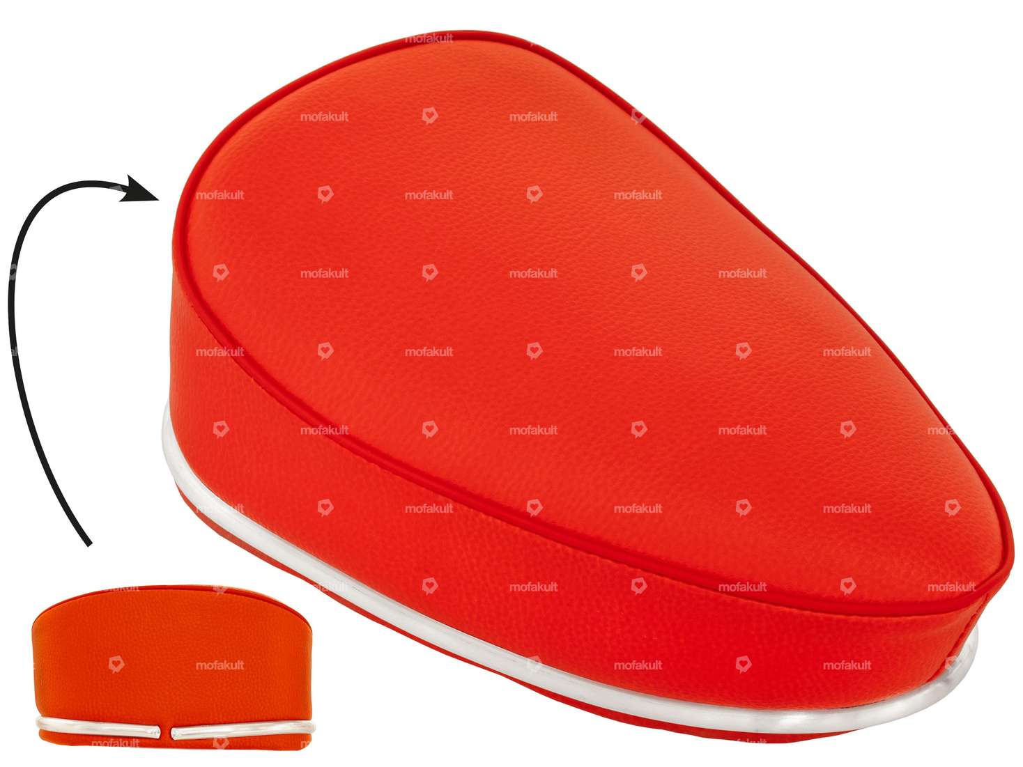 Moped seat red Carousel Image 1