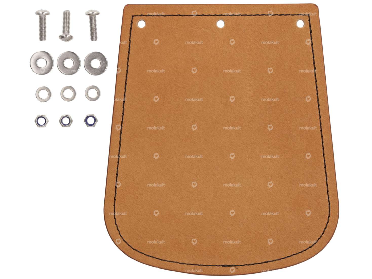 66HEROES Spritzschutzlappen breit Leder Carousel Image 1