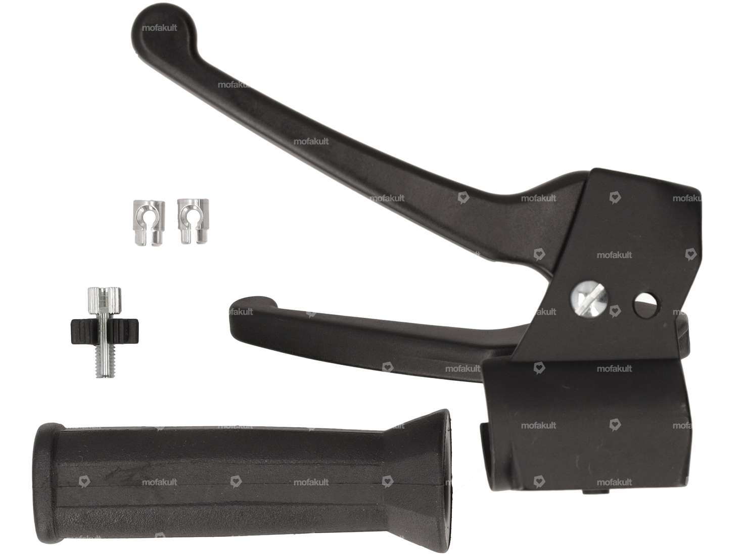 Domino Bremsgriff mehrkant mit Schalteraufnahme NOS | Piaggio Grillo, Bravo, SUPERbravo Carousel Image 1