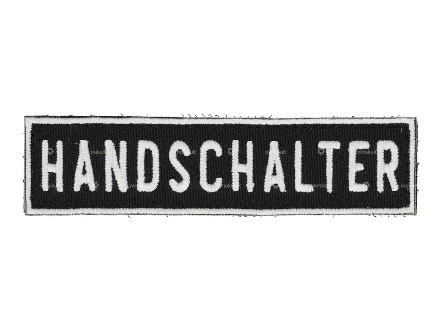 mk-Merch Klettt-Patch «HANDSCHALTER» 100 x 25 mm Carousel Image 1