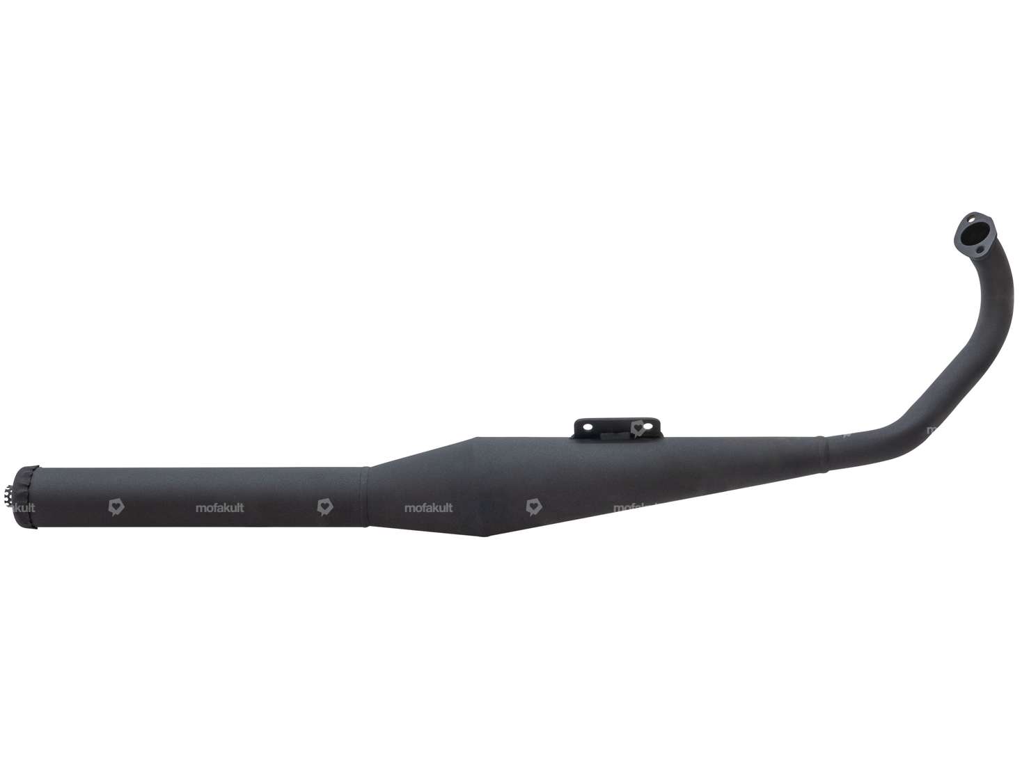 HOMOET "P4" Exhaust, 28 mm, Black | Puch MV, VS, MS / Tomos 2L, 3L Carousel Image 1