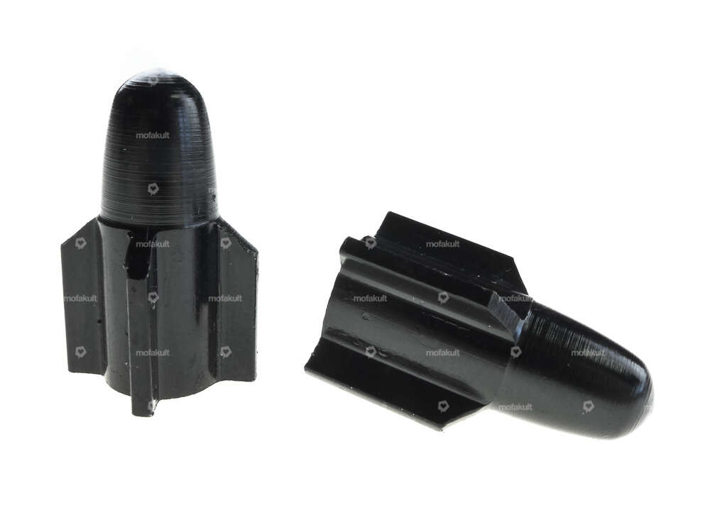 Valve caps Torpedo black Carousel Image 1