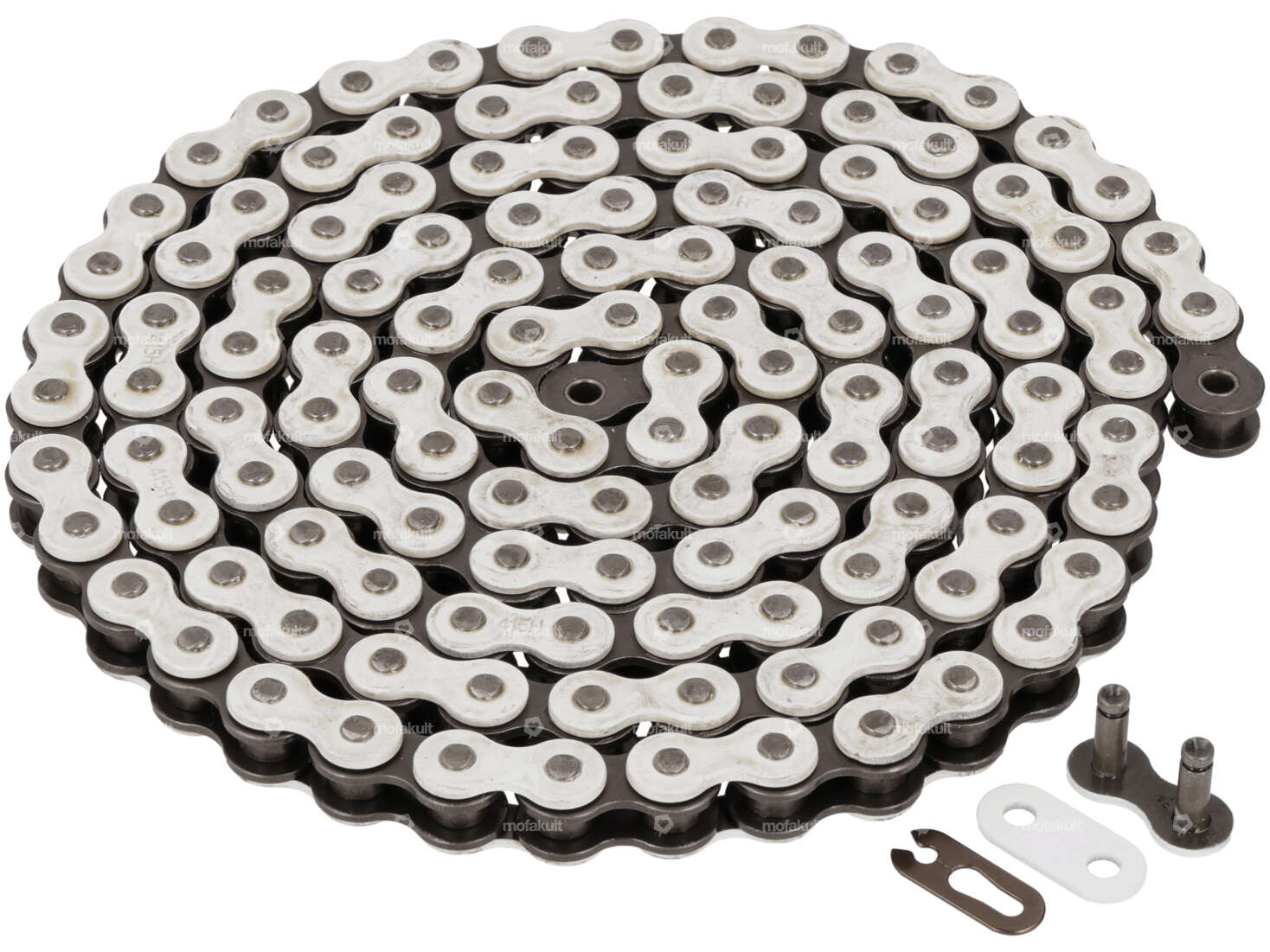 KMC drive chain white 415H (reinforced) 128L Carousel Image 1