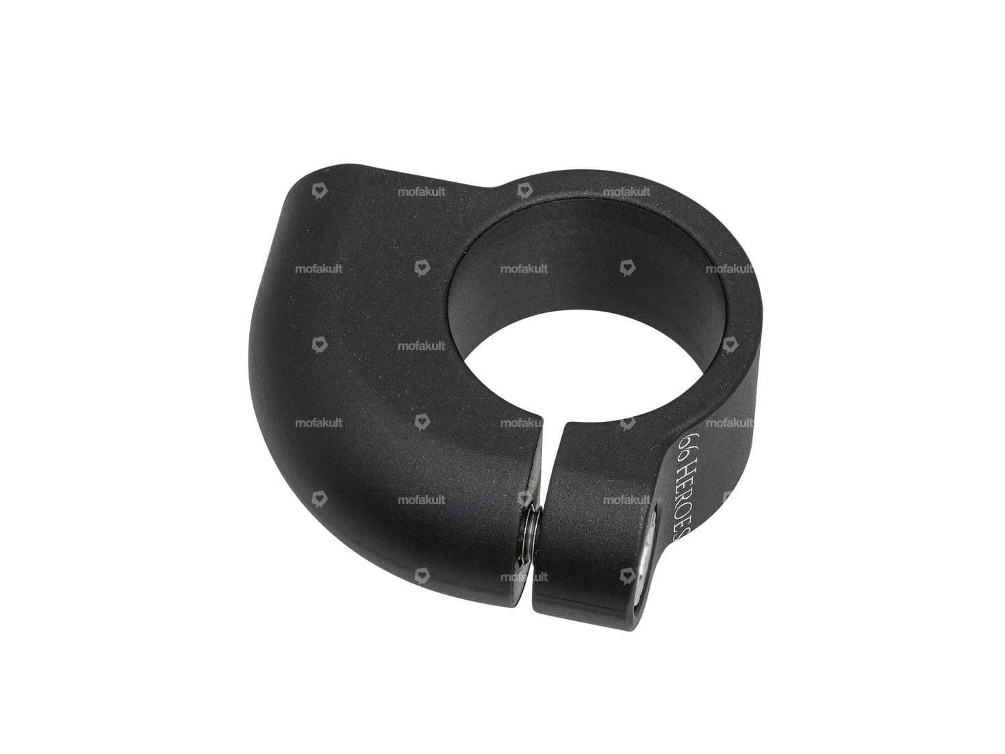 66HEROES mirror mount M8 aluminum black Carousel Image 2