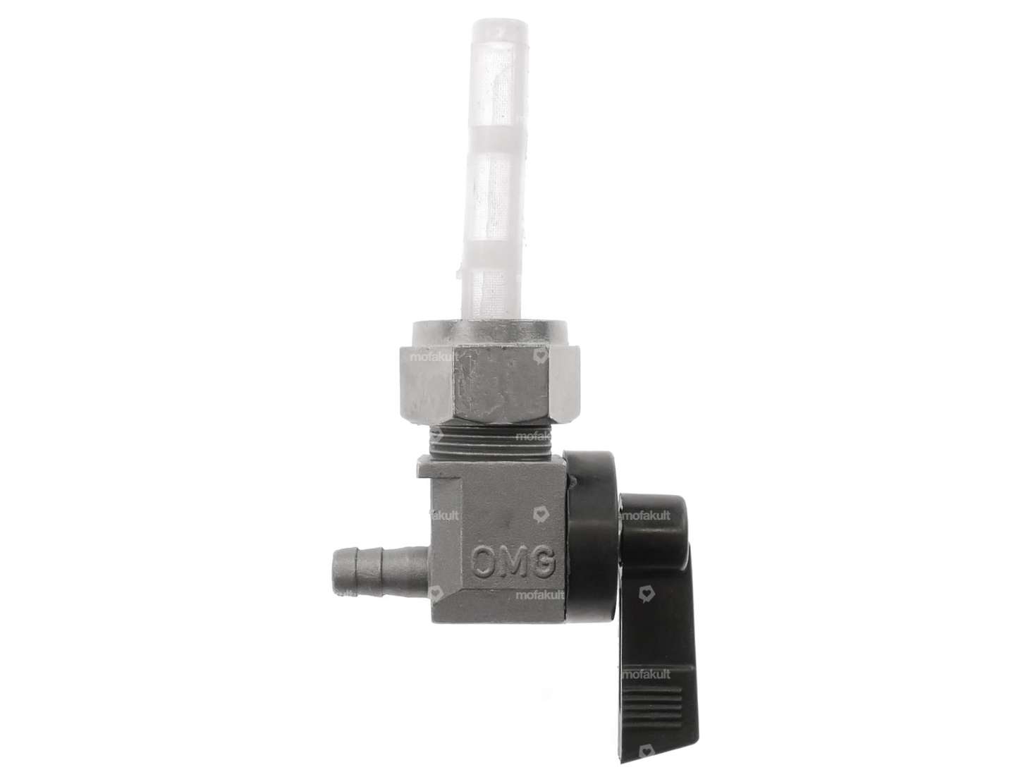 OMG Benzinhahn senkrecht M16x1 beschriftet (mit Übewurfmutter) nach hinten abgehend Carousel Image 2