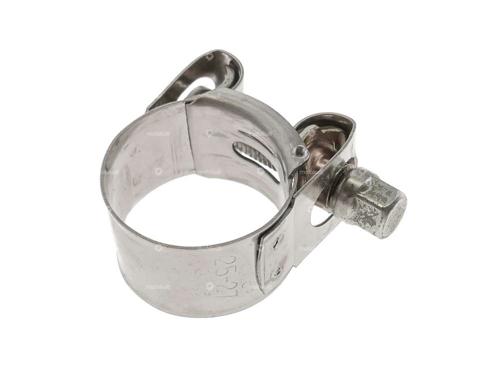 Screw clamp 25 - 27 mm solid galvanized Carousel Image 1