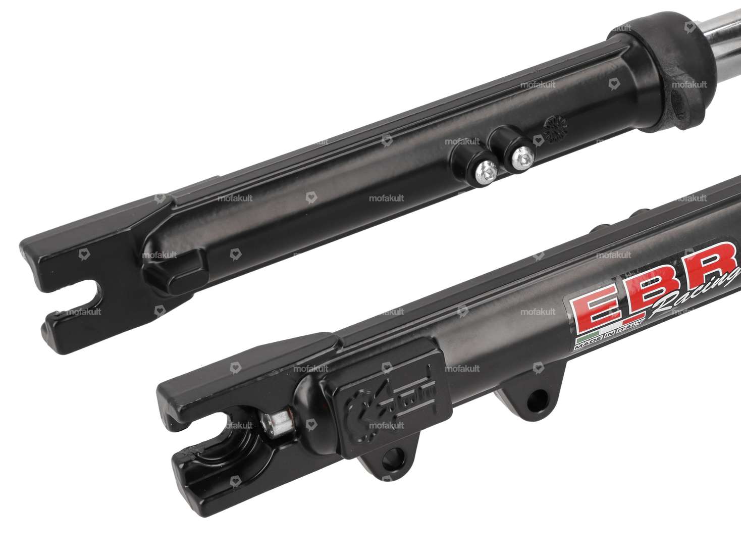 EBR Gabel hydraulisch verstärkt schwarz (mit Laschen für Scheibenbremse) | Piaggio Ciao Carousel Image 3