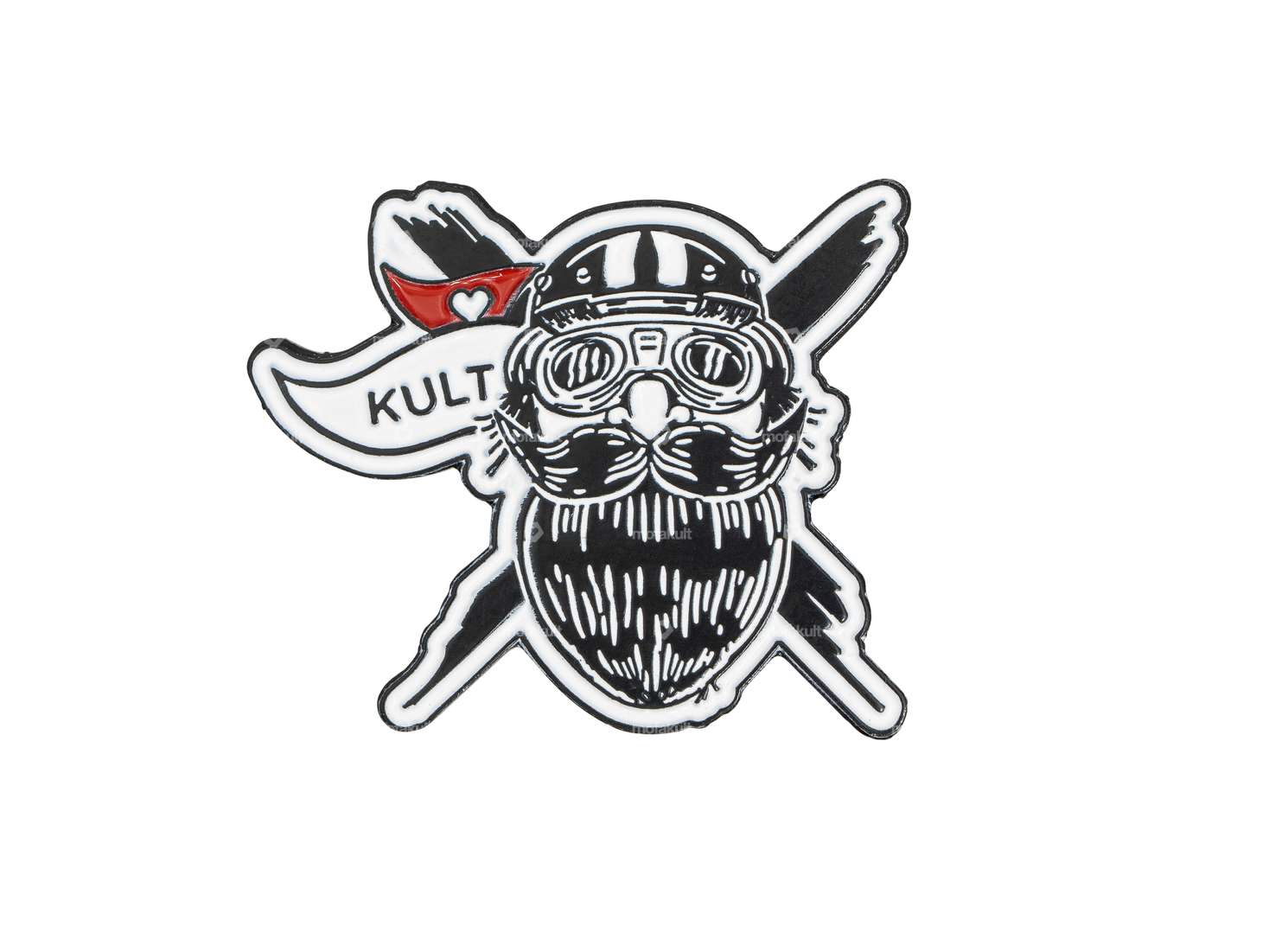 mk-Merch pin "Bärtiger Bernhard" 30 x 25 mm Carousel Image 1