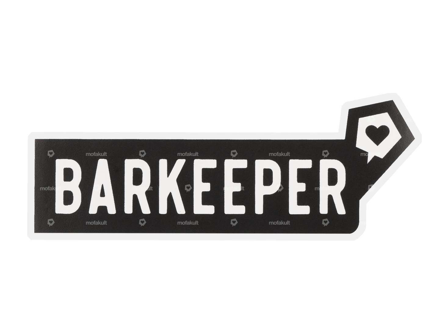 mk-Merch Aufkleber «BARKEEPER» 25 x 100 mm Carousel Image 1