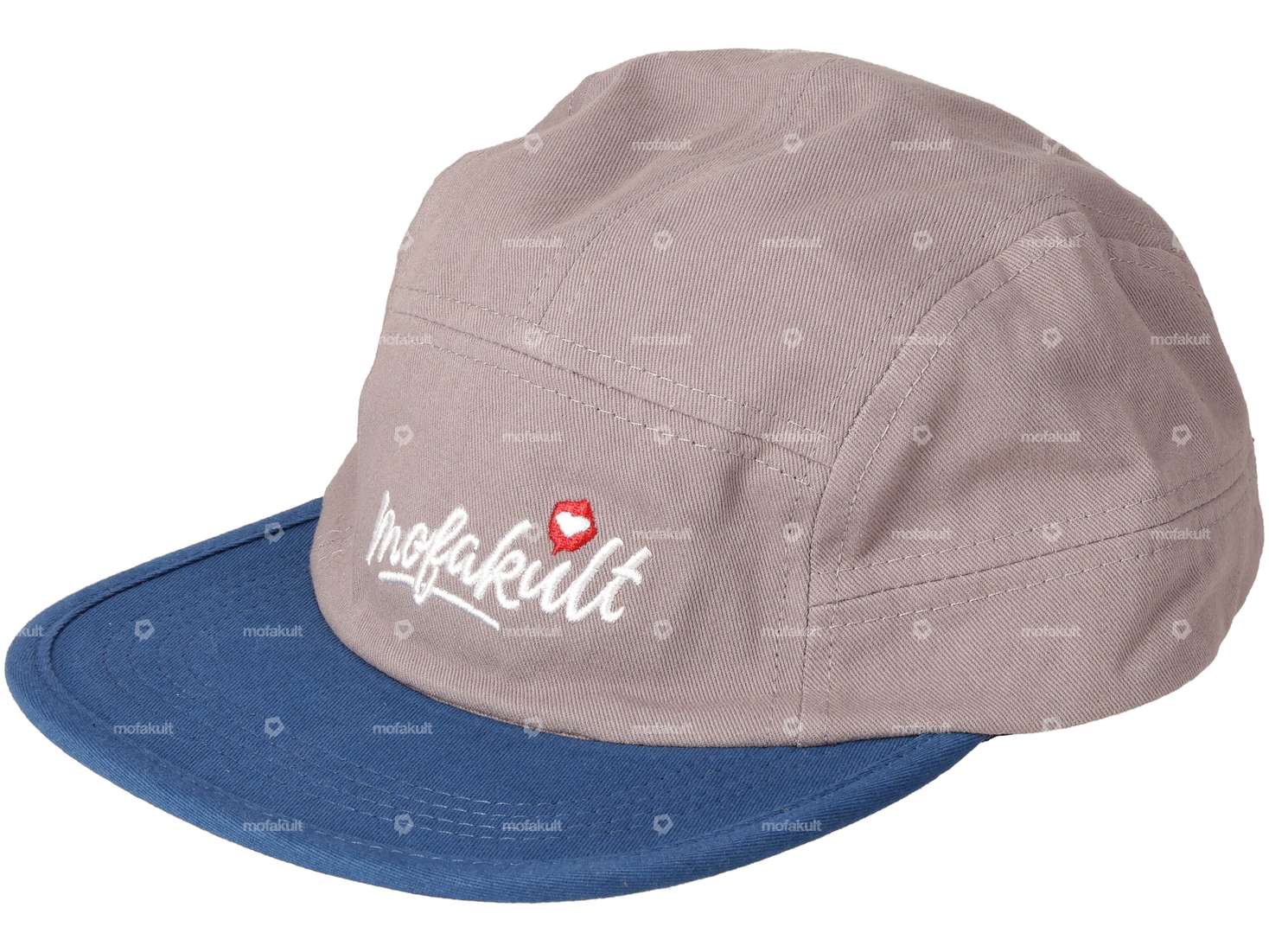 mk-Merch Cap «mofakult» grau / blau Carousel Image 1