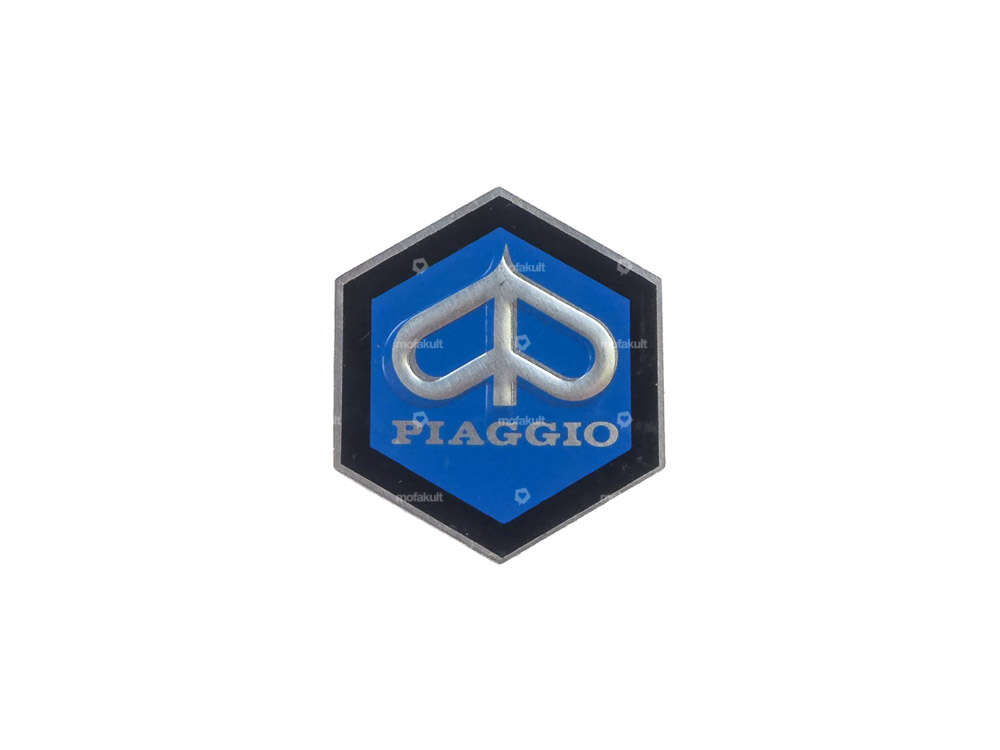 Emblem «Piaggio» Ø 35 mm Aluminium | Piaggio Ciao, SI, Bravo, Boxer Carousel Image 1