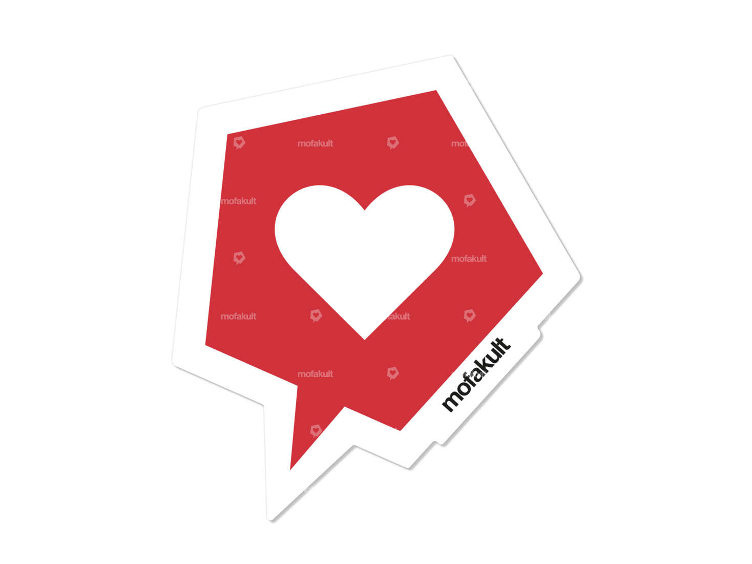 mofakult Aufkleber 57 x 50 mm Carousel Image 1