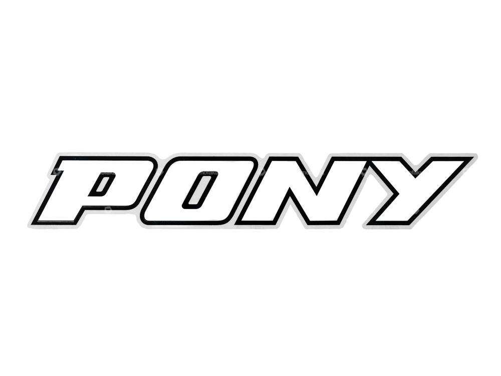 Tank sticker "PONY" 179 x 30 mm | Pony 503 GTX (P0049) Carousel Image 1