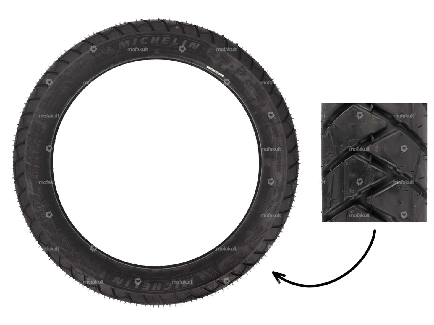 Michelin 2.75 x 17" tires ANAKEE Allround Carousel Image 1