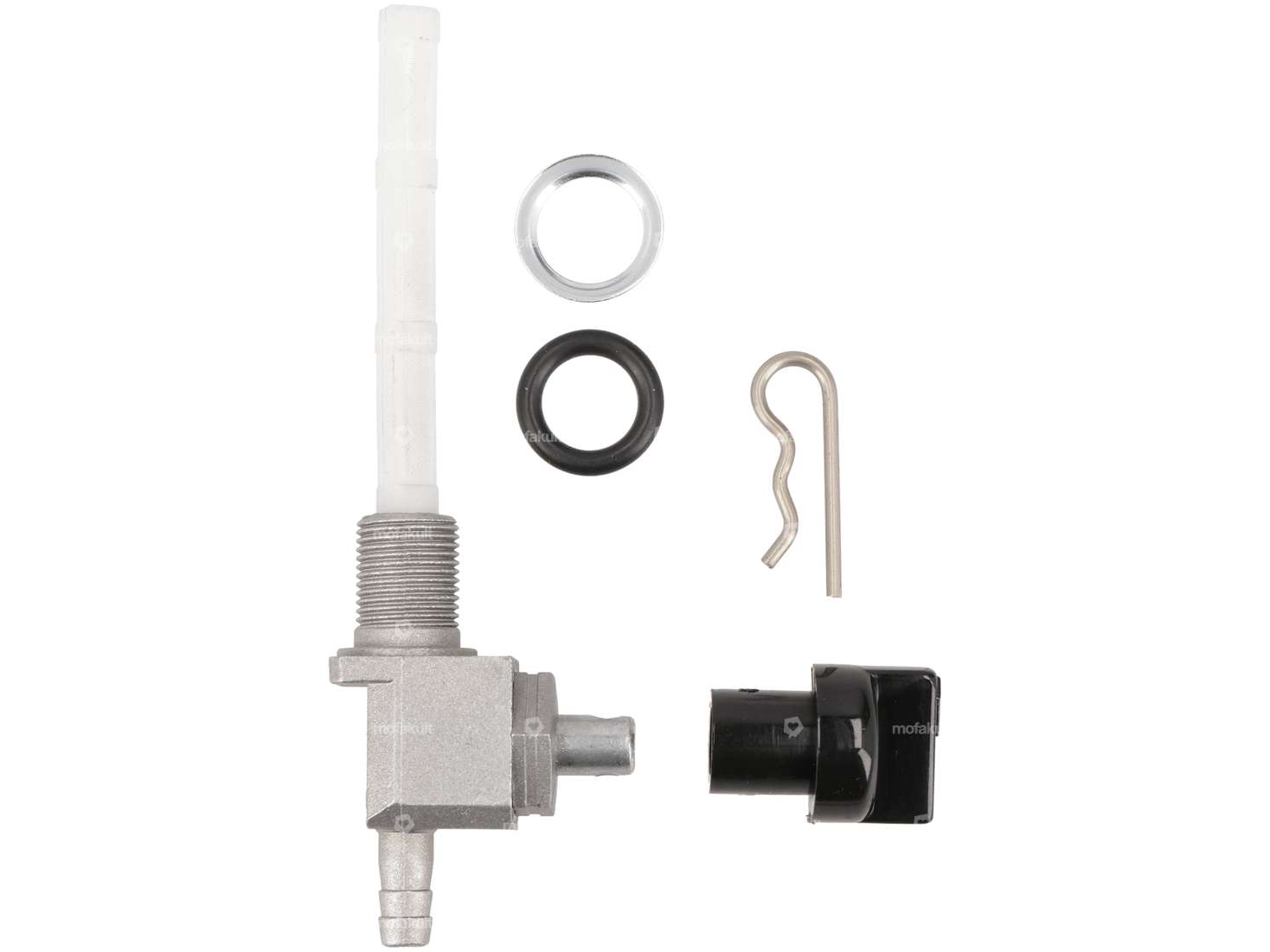 OMG fuel tap vertical M12x1 with rotary knob (for screwing in) outgoing at the bottom Carousel Image 1