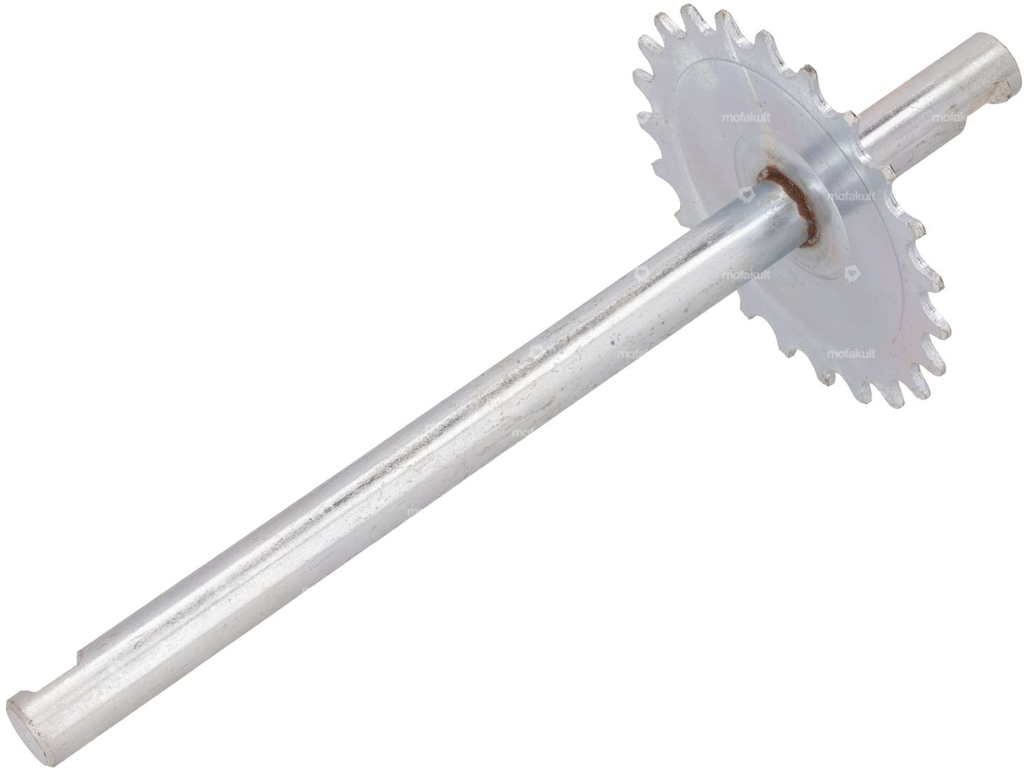 Pedal axle 23 T. keyway galvanized NOS | Piaggio SI Carousel Image 2