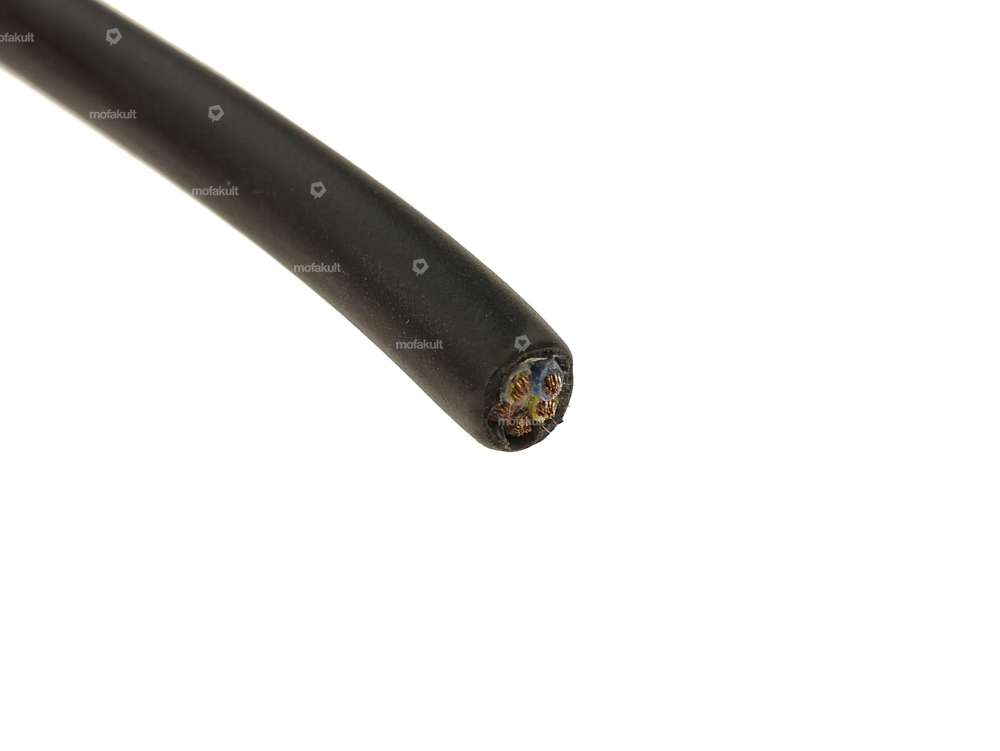Power cable 5-core black 0.5 mm² (per meter) Carousel Image 2