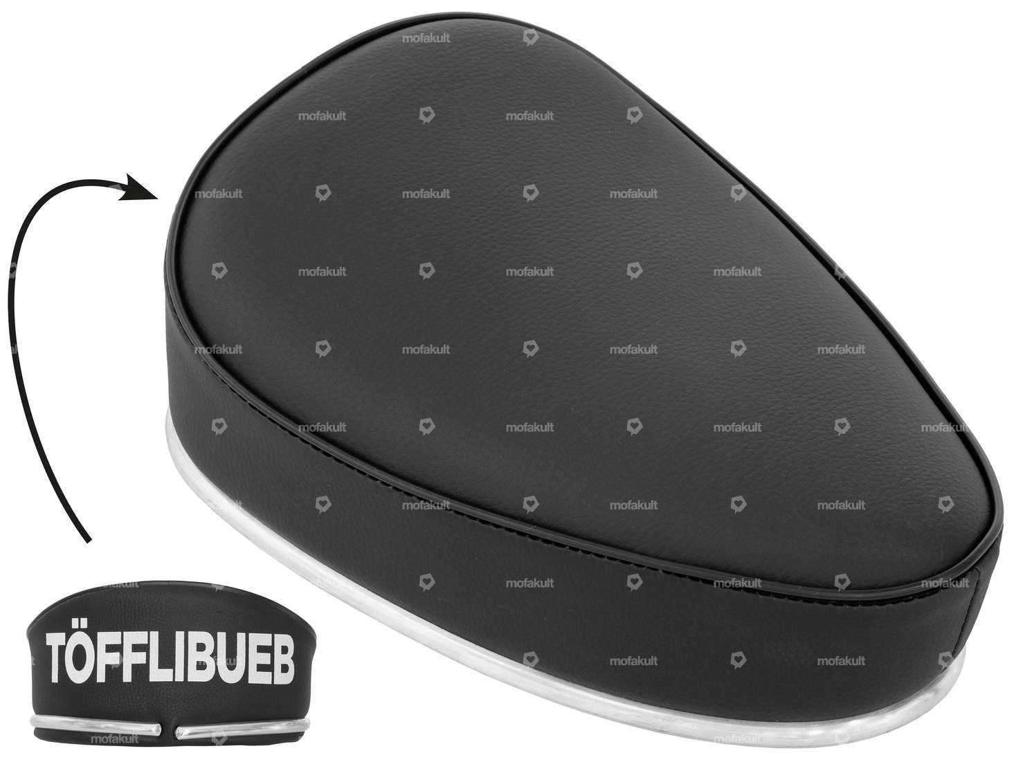 Sitzbank «Töfflibueb» Schriftzug schwarz Carousel Image 1