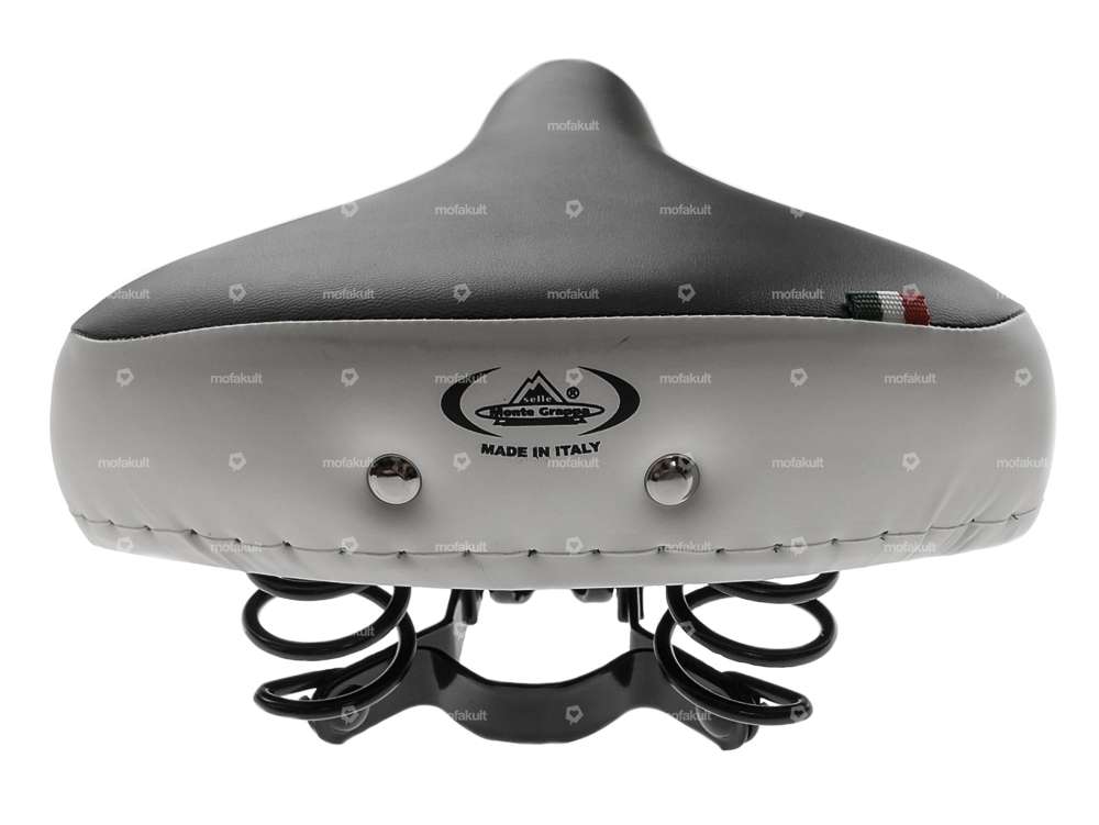 Sattel Comfort Tonnenfedern schwarz / weiss Carousel Image 5