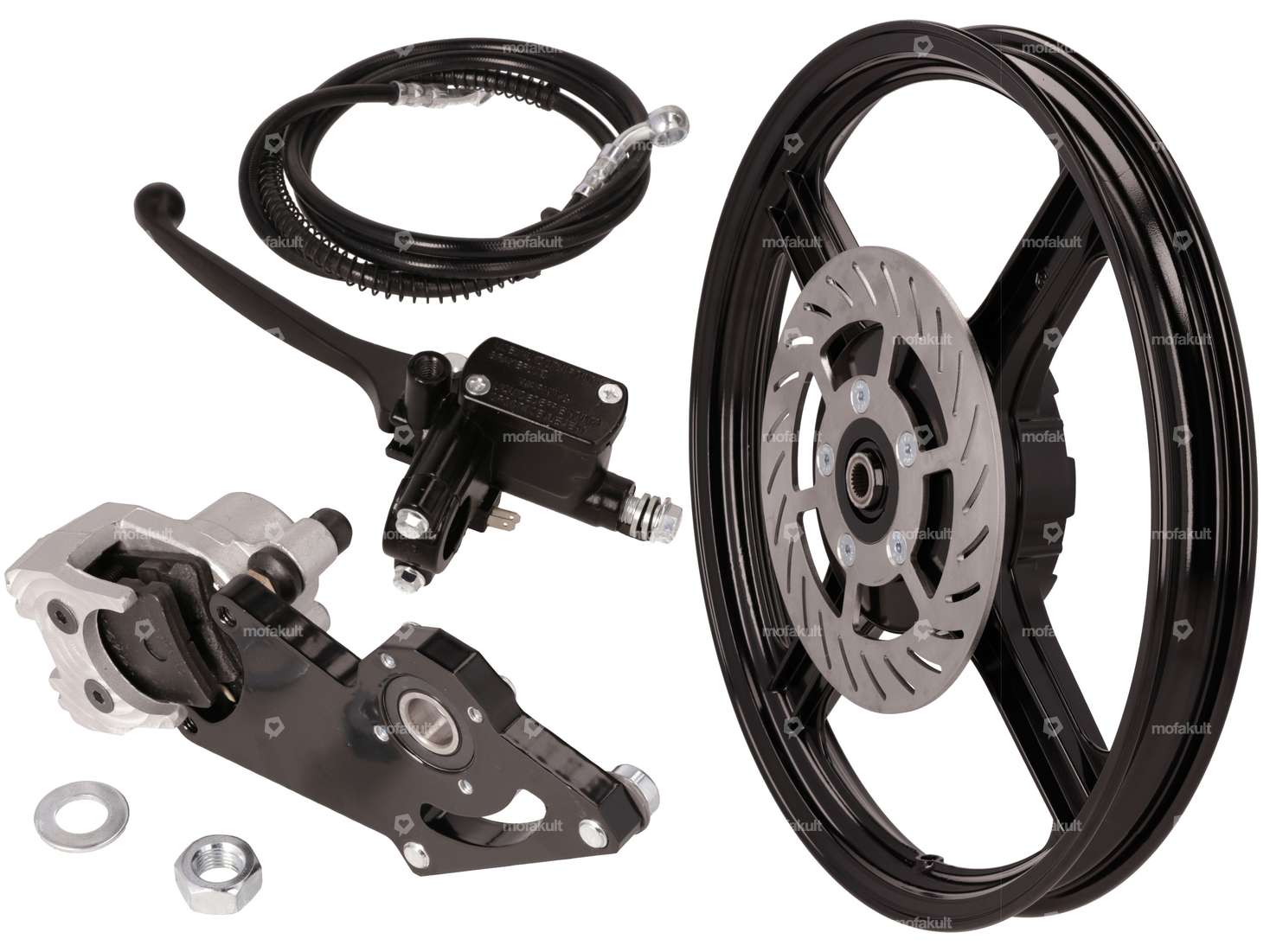 Disc brake set cast rim rear | Piaggio Ciao, SI, Bravo Carousel Image 1