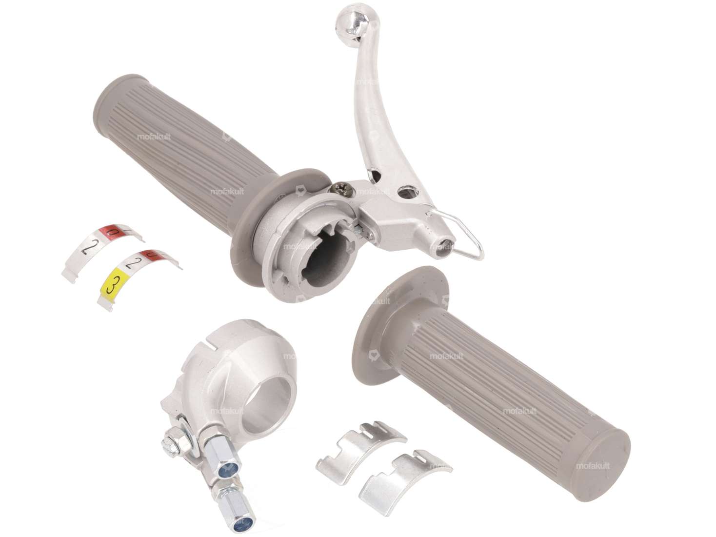 Shift lever 2 / 3-speed (Magura replica) silver / gray Carousel Image 2