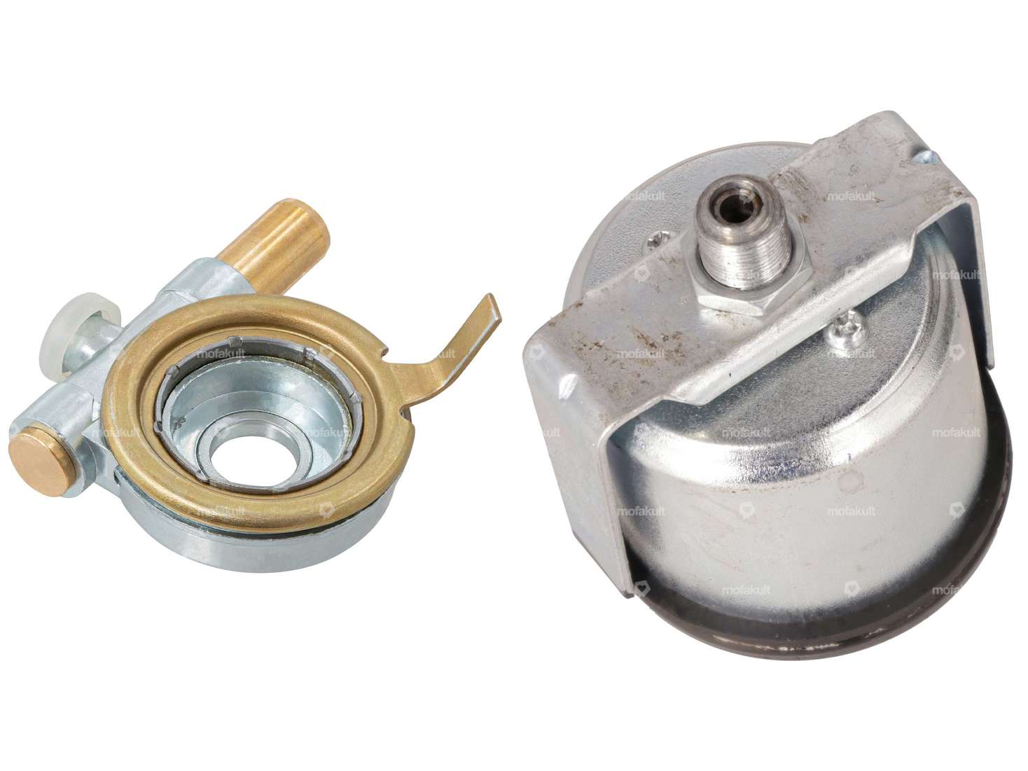 GPO Tacho-Set «Veglia-Nachbau» 16" / 17" schwarzes Ziffernblatt | Piaggio Ciao Carousel Image 2