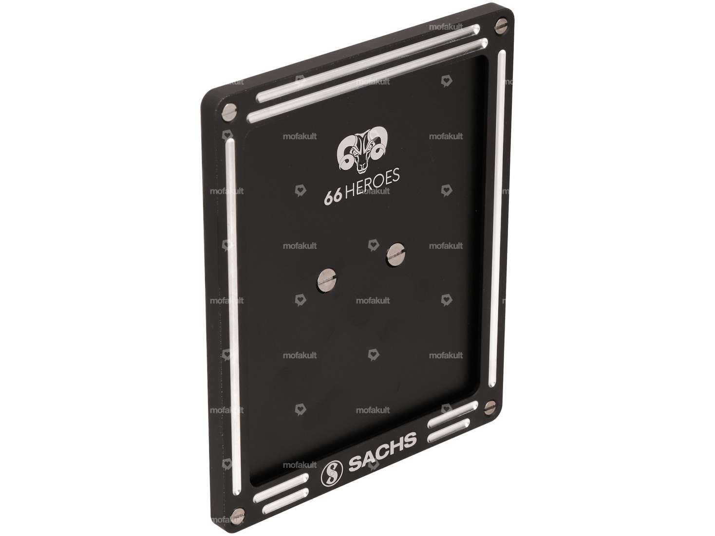 66HEROES Nummernrahmen Custom «Sachs» schwarz (DE-Version) Carousel Image 1