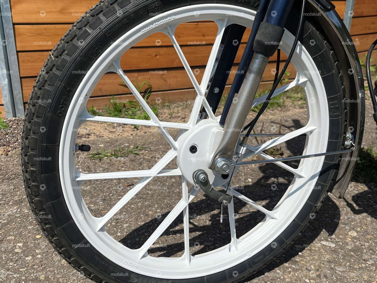 swiing® revival return spring Grimeca Snowflake front brake anchor plate Inox | Puch Carousel Image 3