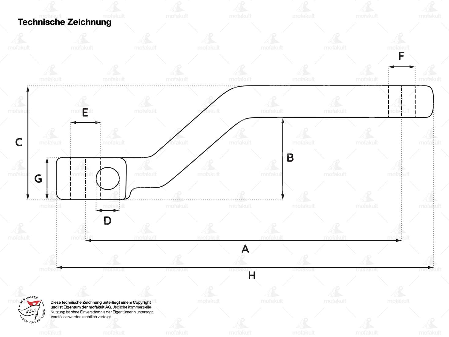 GPO Tretkurbeln Chrom 153 mm stark gekröpft Carousel Image 3