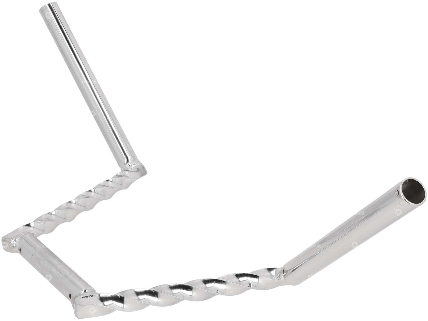 Lenker Gabelplatte 20 cm gedreht Chrom Carousel Image 2